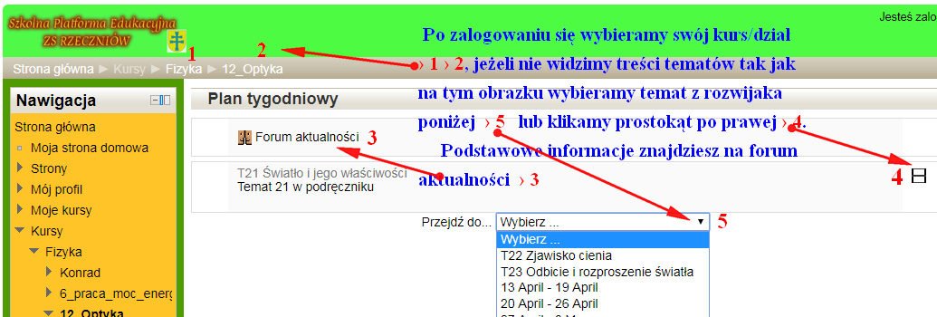 Widok bez tematów